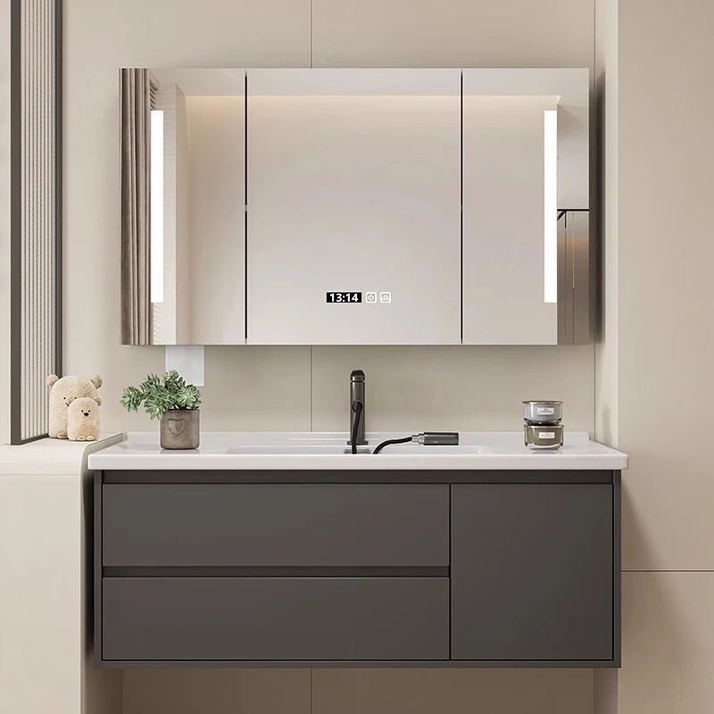 Vanity Bathroom Furniture Luxury Mirrors Towel Cabinet Locker Open Cabinets Washbasin Kitchen Multifunction Home Wall Pharmacy