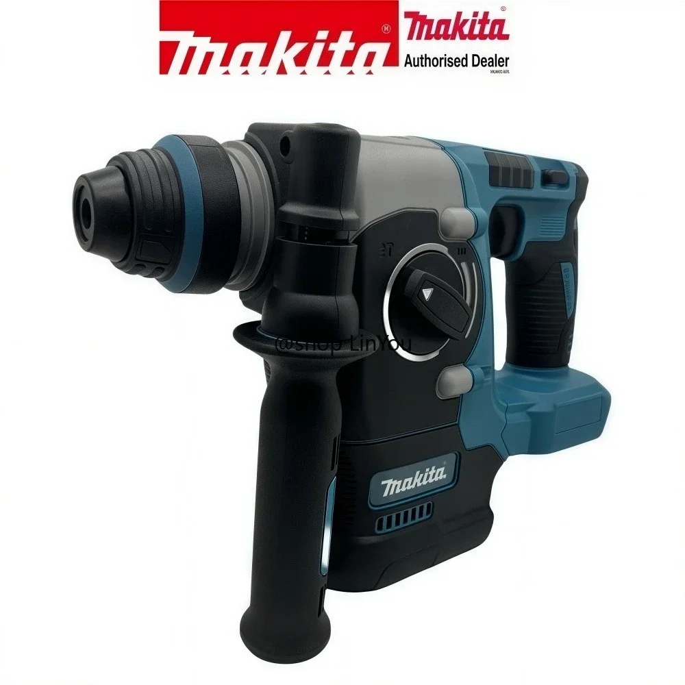 Furadeira Rotativa Sem Fio Makita HR140D18V com Motor Sem Escovas, Martelo Elétrico de 3 Modos para Concreto, Metal e Madeira com Luz LED