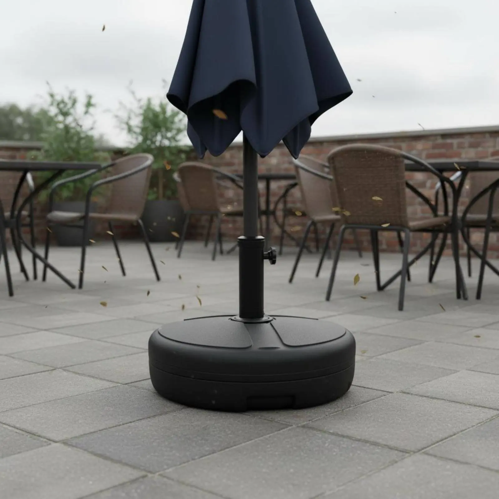 パティオ傘ベース-ユニバーサルフィット-水充填傘スタンド-屋外日よけスタンド-簡単収納-防錆-庭、裏庭用