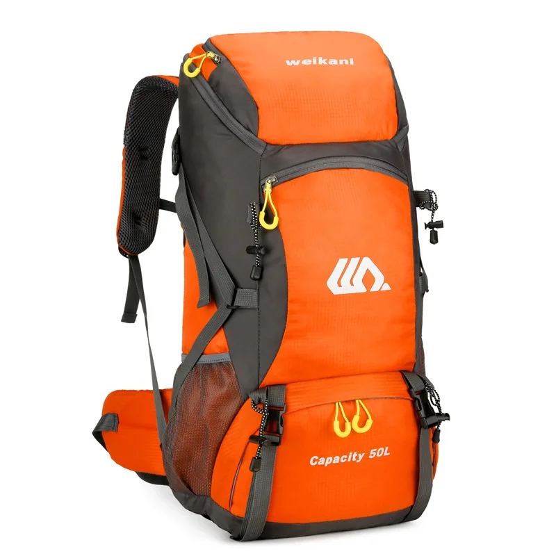 Mochila de viaje de 50l para hombre, bolsa grande de senderismo, mochila de Turismo, impermeable, deportes al aire libre, escalada, montañismo, equipaje