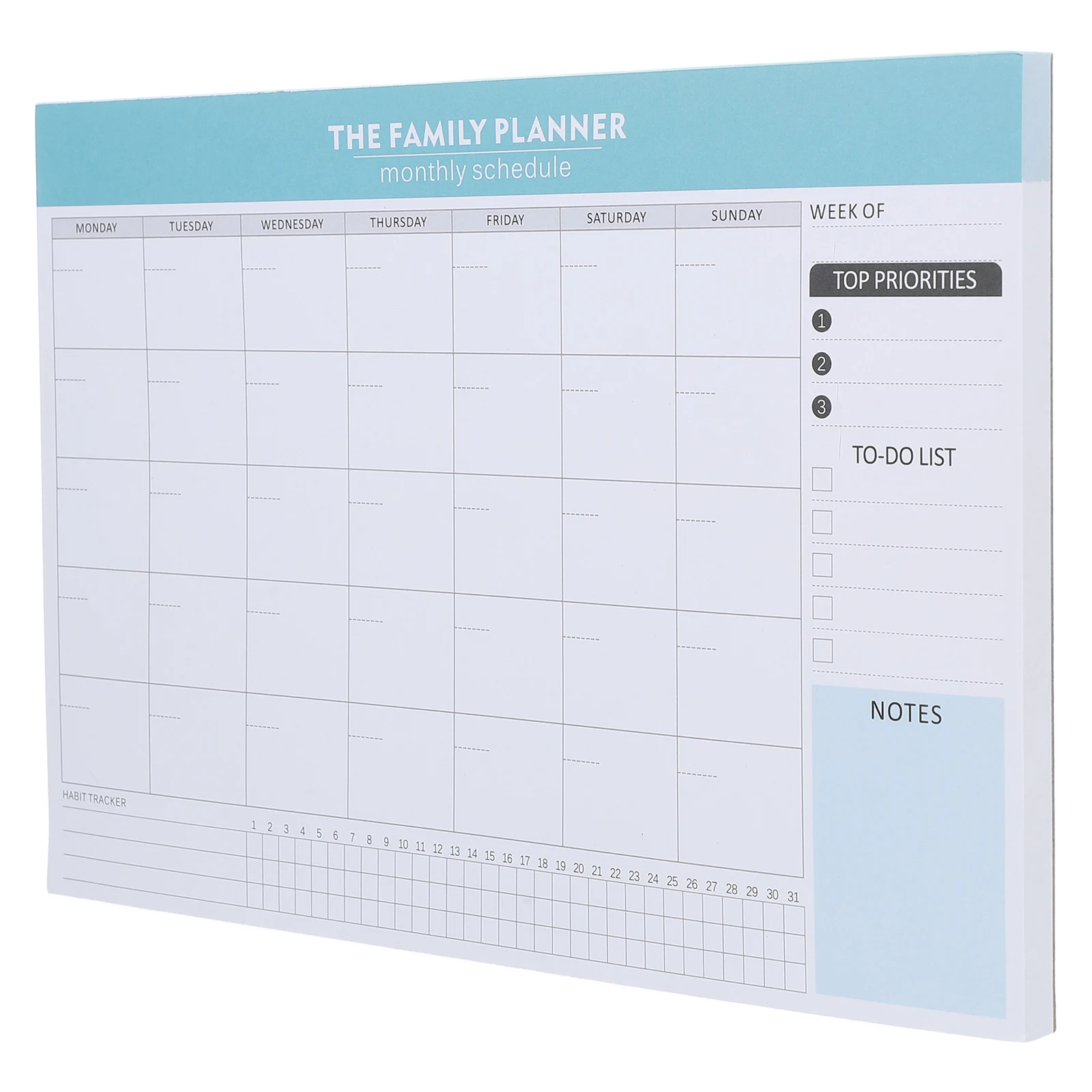 

Monthly Plan Notepad Daily Planner Large Task Checklist Weekly Productivity Planning Notebook Tracker