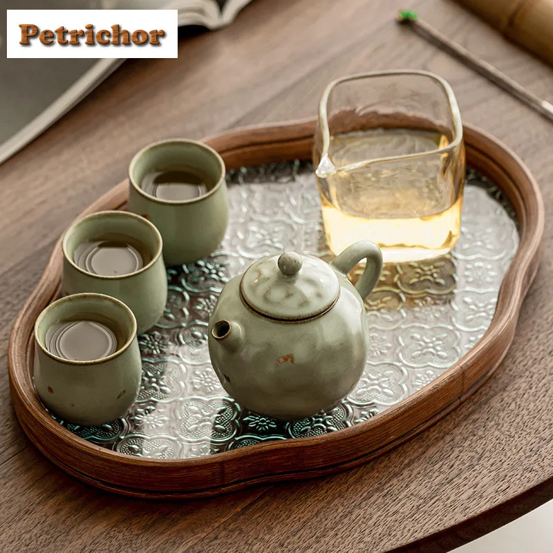 

Распыление золотой глазурь Ru Kiln Цветной керамический чайный сервиз Полный набор Ретро набор для чайной церемонии Набор чайников и чайных чашек Посуда для напитков Ремесло