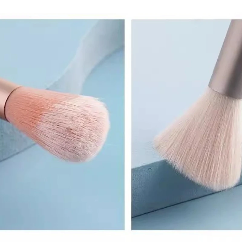 Juego de brochas de maquillaje profesionales, 8 Uds., Color macarrón, piel suave, sombra de ojos, base, colorete, corrector, herramientas de maquillaje de belleza