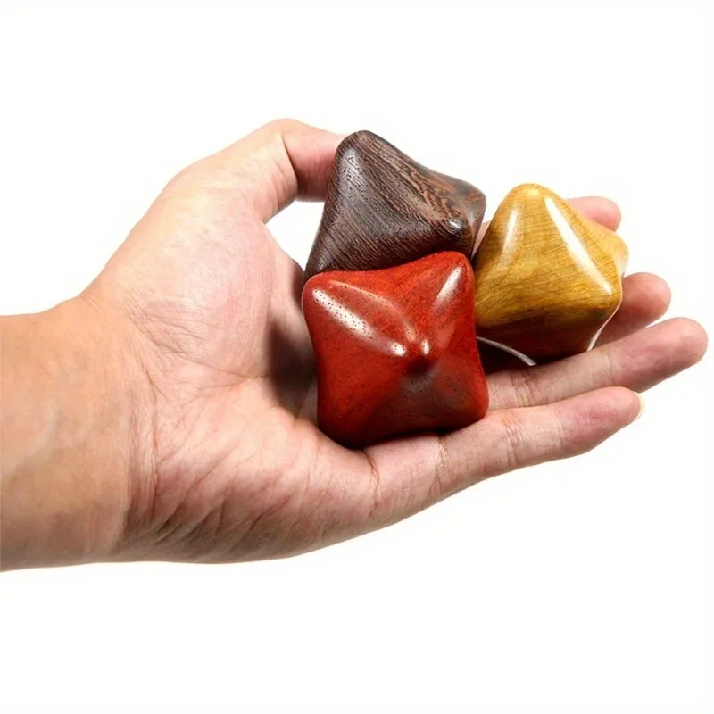 خشب الصندل سداسية كرة اليد تدليك الكرة ميريديان معدات الرعاية الصحية تدليك الأنسجة العميقة حلقات العلاج بالابر