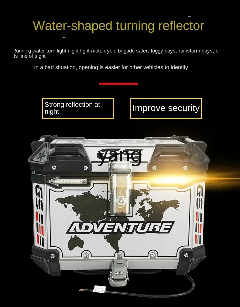 CX Motorcycle Side Box Exhaust Aluminum Alloy Suitable for Modified Side Three Tail Box