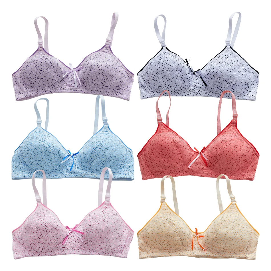 

Летний модный бюстгальтер с принтом для девочек в период полового созревания, модный повседневный универсальный легкий удобный облегающий бюстгальтер для девочек