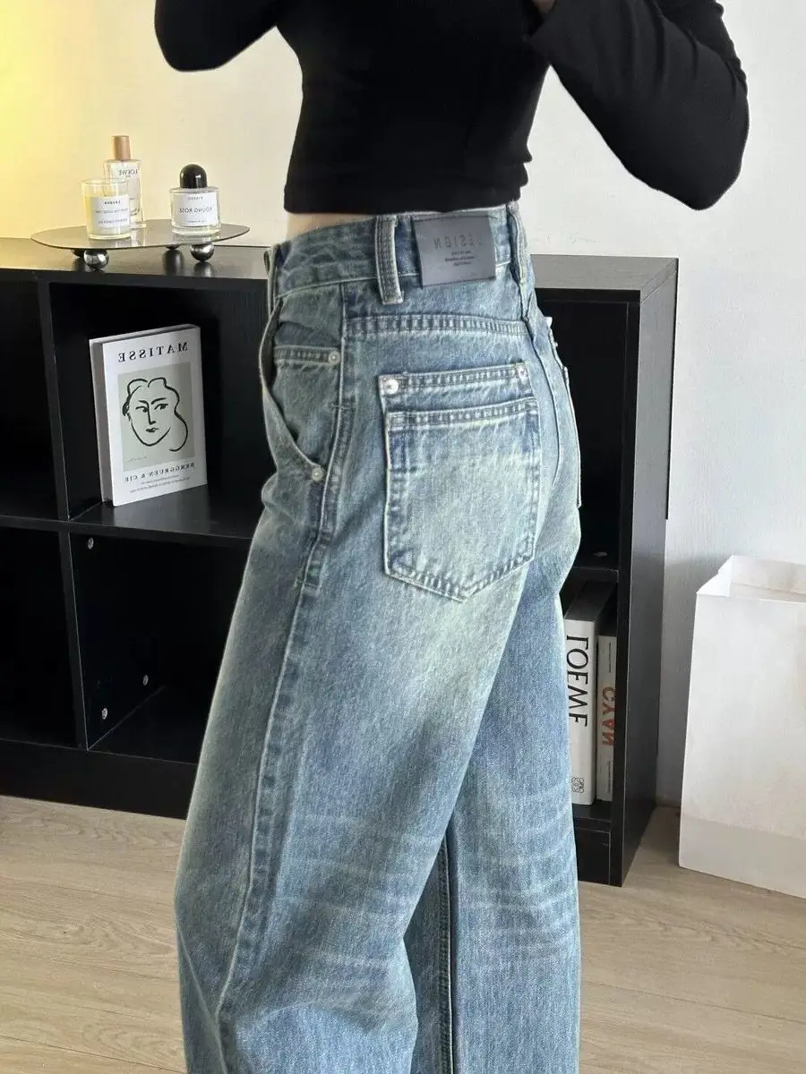 

Широкие брюки для танцев, женские зимние брюки на шерстяной подкладке с высокой талией, нежные тисненые плюшевые теплые брюки в скандинавском стиле в стиле ретро