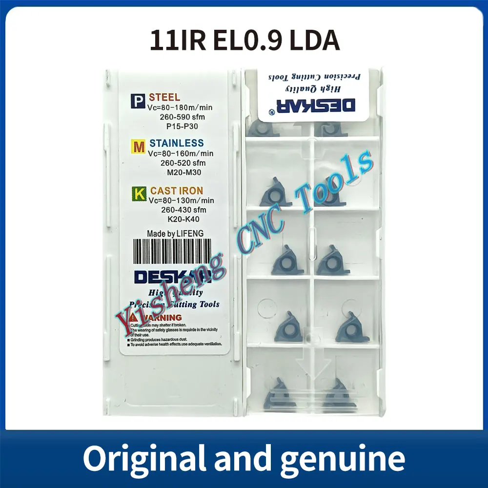 DESKAR 11IR/EL0.5/0.6/0.7 11IR/EL0.8 11IR/EL0.9 11IR/EL1.0 LDA LF6018 Triangolo piatto diametro interno lama scanalatura poco profonda