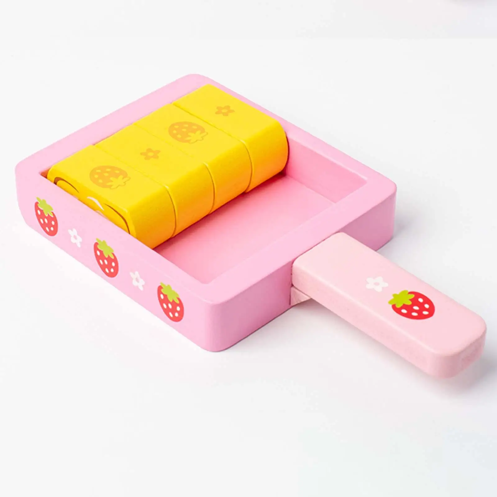 Jouets Montessori gâteau de riz Mini jouet Simulation en bois, batterie de cuisine pour le développement de l'intérêt de la cuisine