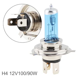 1 / 2 /4 /10PCS 12V H4 100 / 90W 5000K White Light Auto Front Headlight Fog Bulb Car Halogen Lamp with Super Bright
