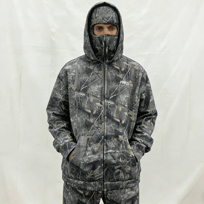 

Стильная осенне-зимняя толстовка с капюшоном и двойным воротником в американском ретро-стиле, на молнии, свободного кроя, для мужчин и женщин