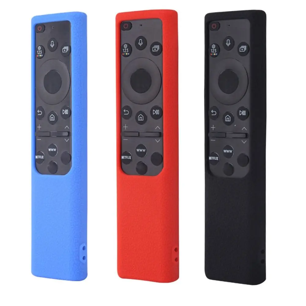 Silicone Remote Control Case Shockproof Luminous TV Stick Cover for Samsung Solar Remote Control BN59-01385 and 01358D