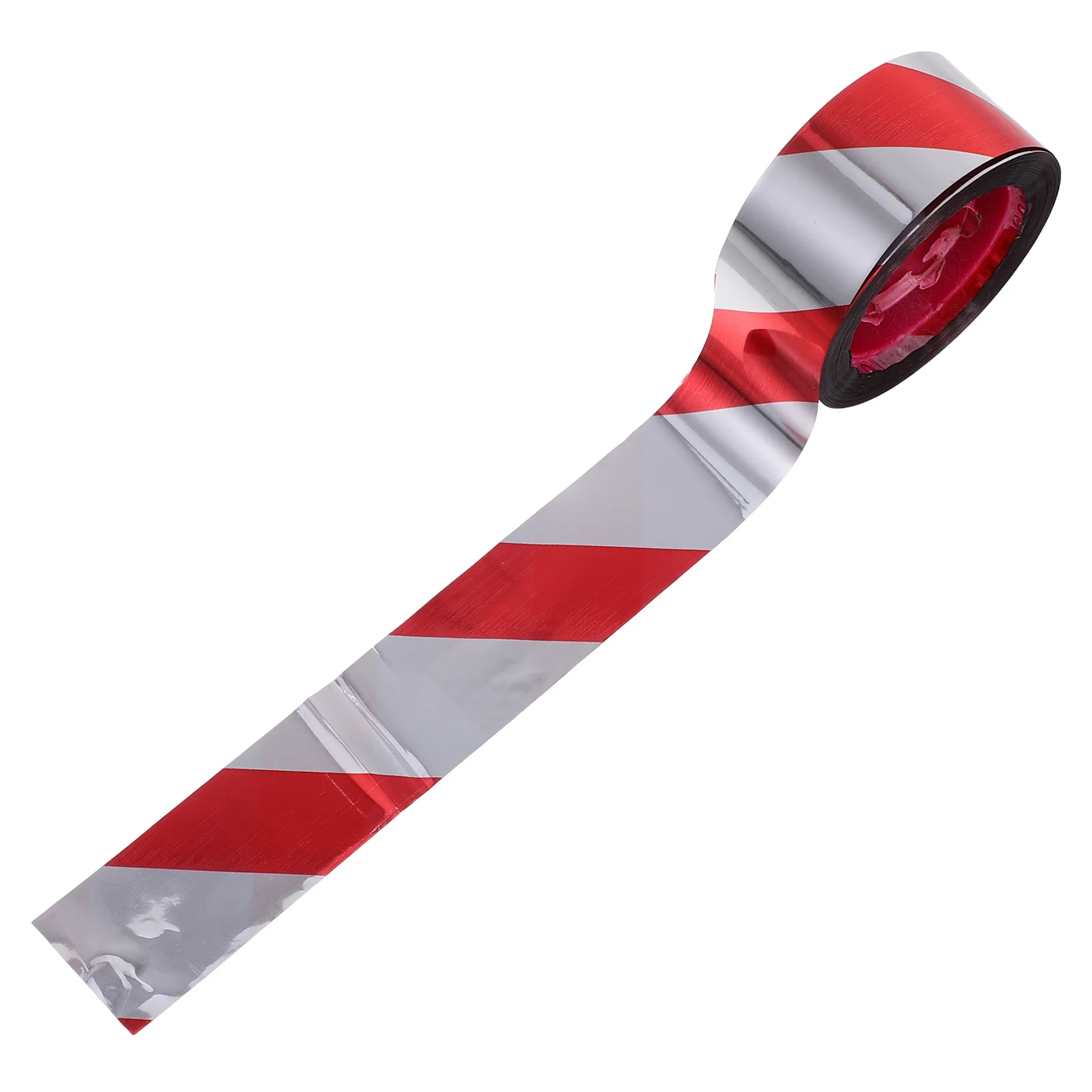 

10 Rolls 2.4cmx50m Red and White Caution Tape Hazard Warning for Factory Equipment Wall Pipe Marking Traffic