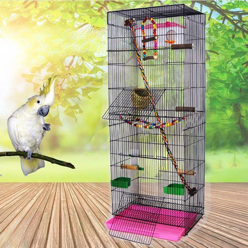 

Nest Luxury Villa Bird Cage Quail House Ferret Breeding Budgie Bird Cage Rabbit Portable Jaula Decorativa Pet Products RR50BC