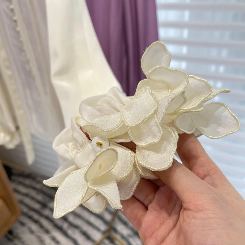 بلوزة سادة من الدانتيل برباط ثلاثي الأبعاد مزينة بزهور مرقعة للنساء ، قمم بأكمام طويلة ، على الطراز الفرنسي ، قميص أرجواني ، تصميم جديد ، ربيعي ،