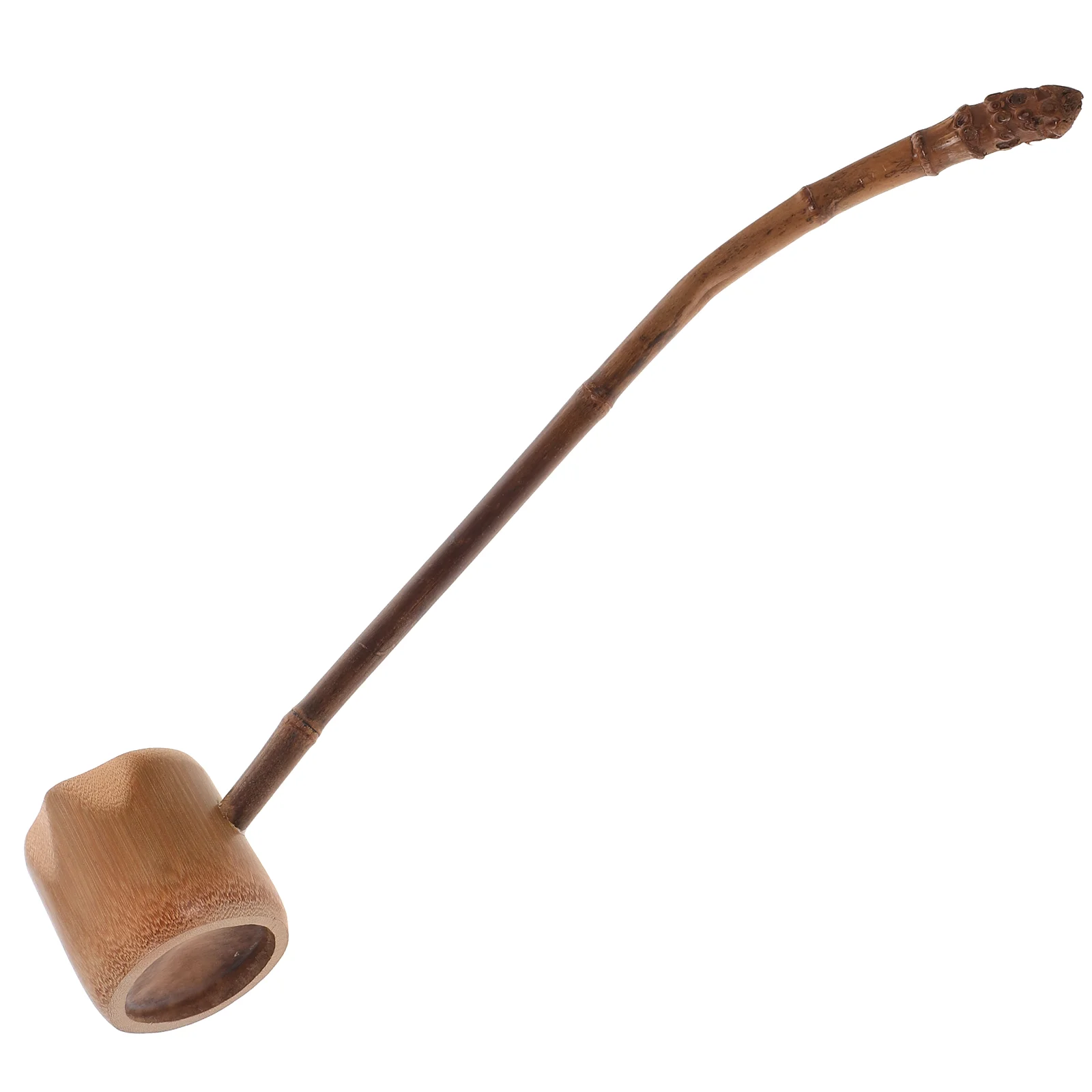 Long-handled Bailer Carbonized Bamboo Root Spoon Water Ladle Scoop Tea Accessories for Home Tea House