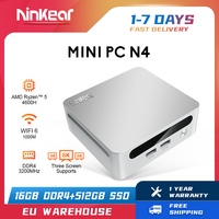 Ninkear N4 Mini PC AMD Ryzen 5 4600H up to 4.0 GHz 16GB DDR4+512GB SSD Support 8K 3 Screens Display WiFi 6 Windows 11