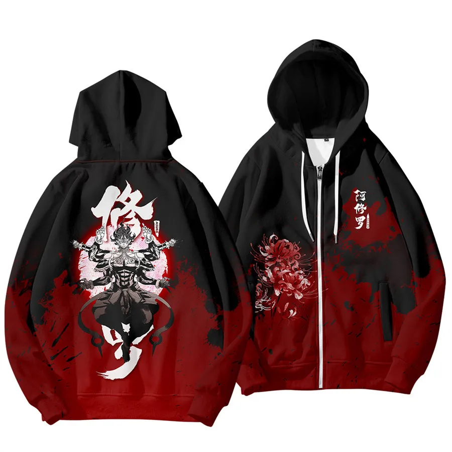 

Hot Sales Autumn Winter Sweatshirts Chinese Style Demon 3D Digital Printing Hoodies Men Fashion Streetwear Hoodie Casual Jacket2