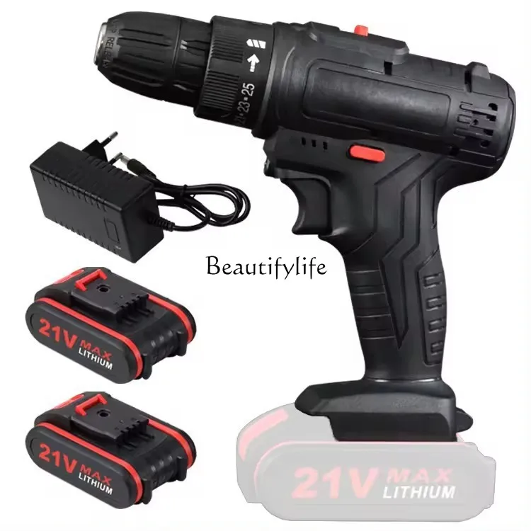 

110V cross-border black soil two-speed charging drill hand-held electric drill