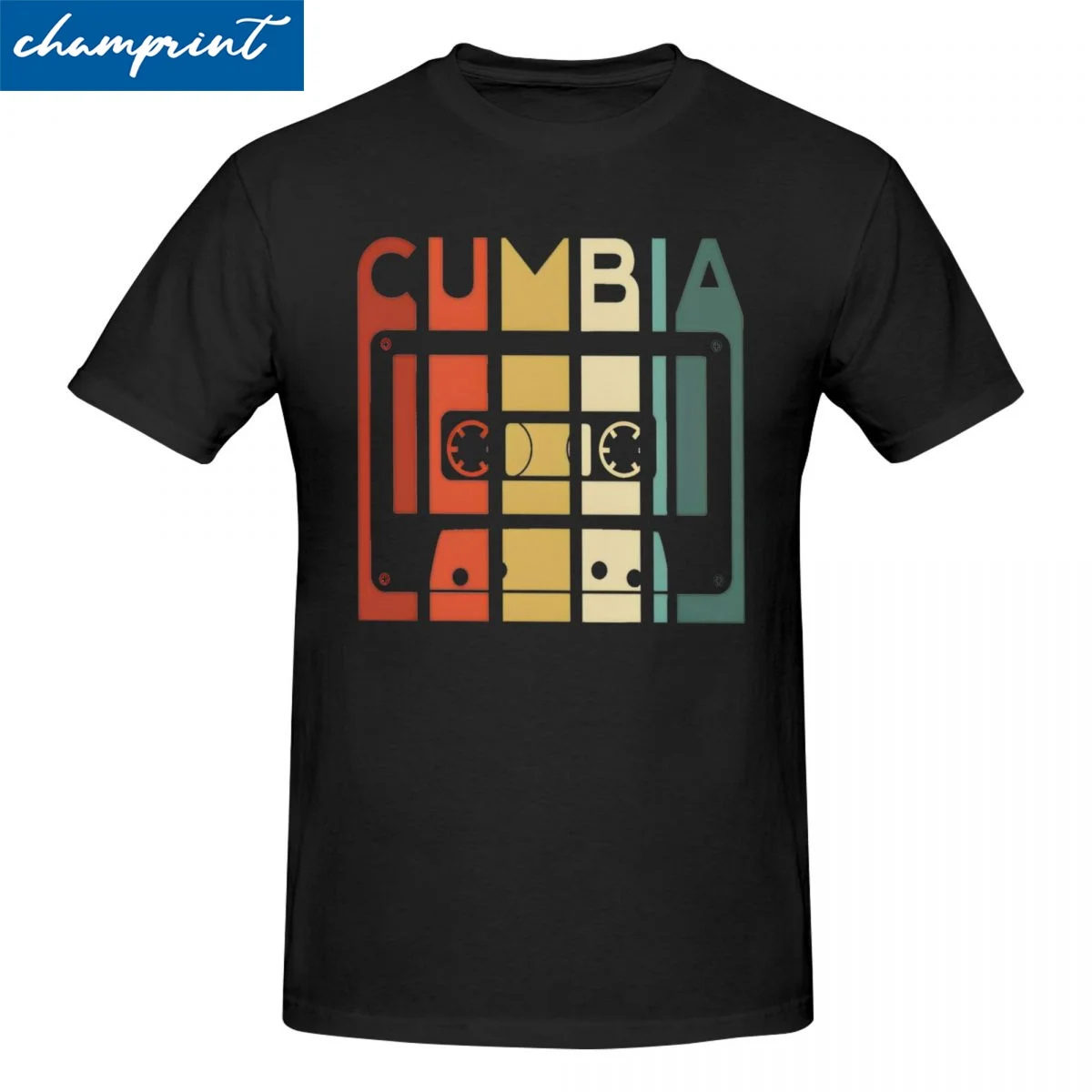 Novelty Cumbia Dance Music Latin Merengue Dancer Cassette Tshirts Unisex Cotton Short Sleeve Retro 80s O-neck Summer Top Tee