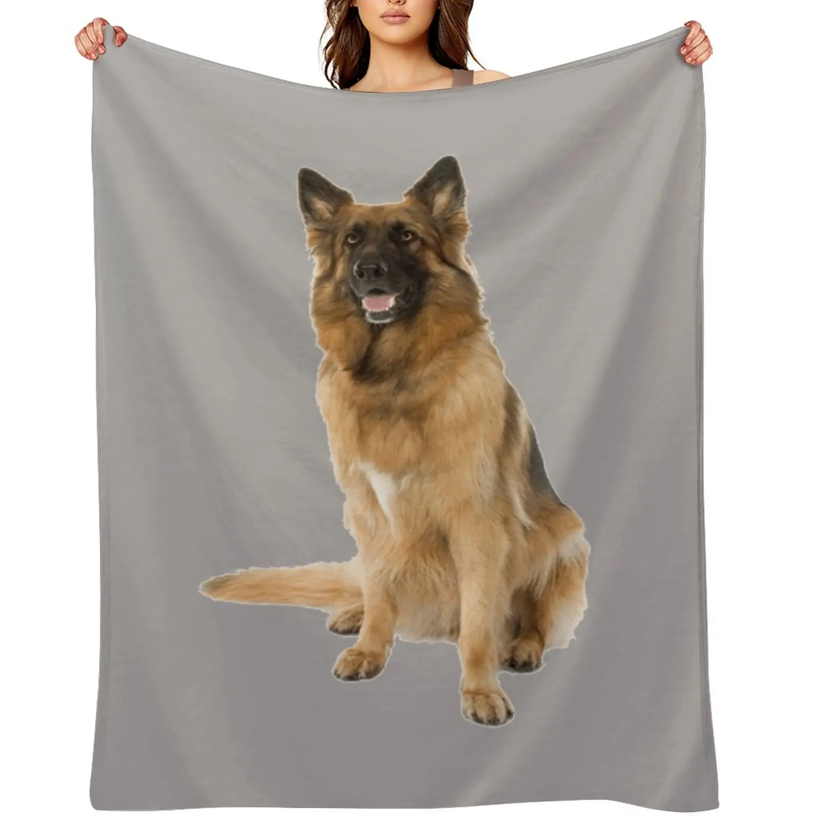 

German Shepherd Dog Throw Blanket Decorative Sofas Luxury Throw Plaid Hair Blankets