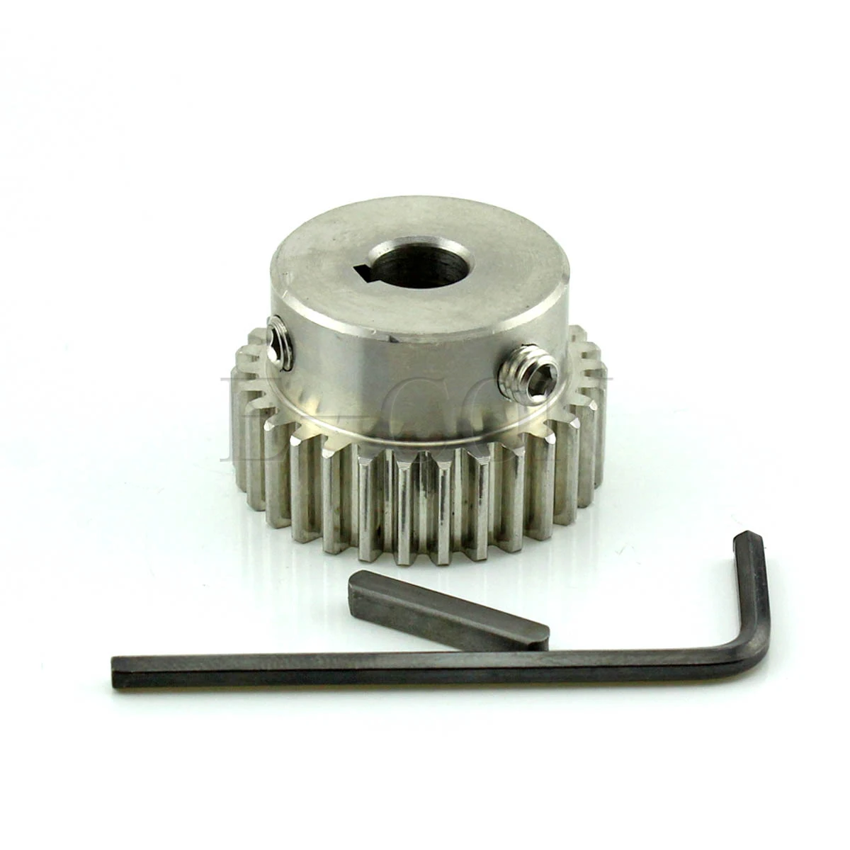 

1pcs 1 Module Stainless Spur Gear 1M-32T 32 Teeth Bore 12mm-15mm Teeth Width 10mm Motor Gear Wheel With Steps With Keyway