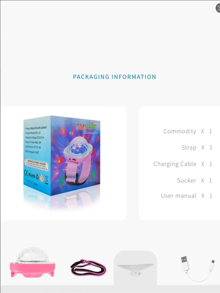 سمفور صغير RGB ضوء يمكن ارتداؤها ساعة ملونة التحكم في الصوت لعب الأطفال الإسقاط ديسكو أضواء للمسرح مصباح المحيطة لشريط KTV