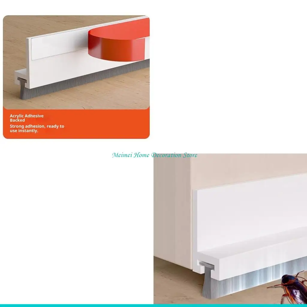 

H7BF Quick Setups Door Seal Strips TPE No Tool Required Fast Defense for Home