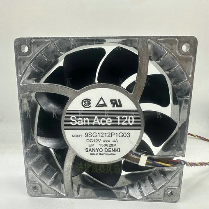 C  FOR  1 PCS      9SG1212P1G03    12V 4A 12038 12cm 4 wire aluminum   frame #T10