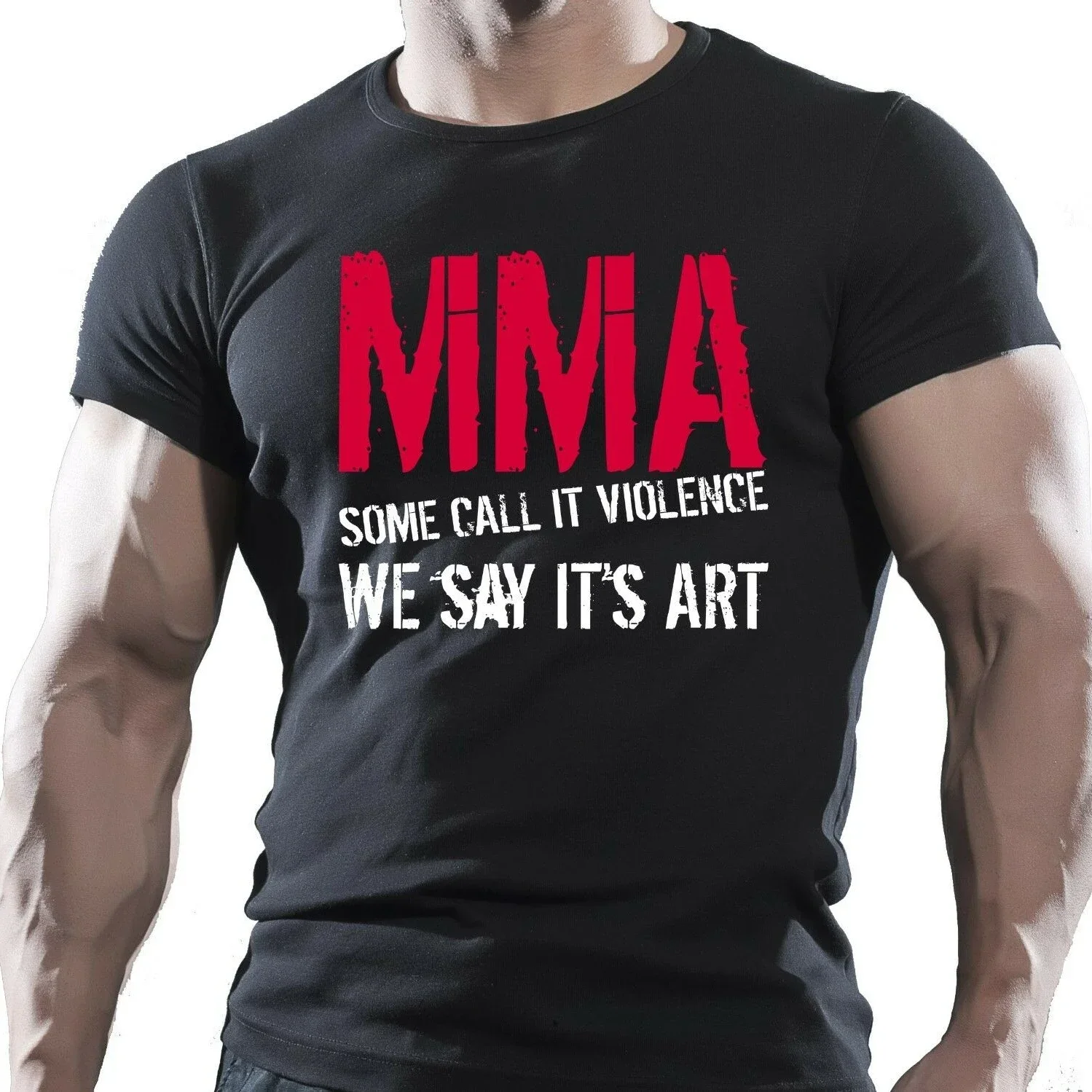 

MMA Bodybuilding Gym Motivation Fitness Workout Training T-Shirt Summer Casual 100% Cotton Short Sleeve O-Neck Mens T shirt