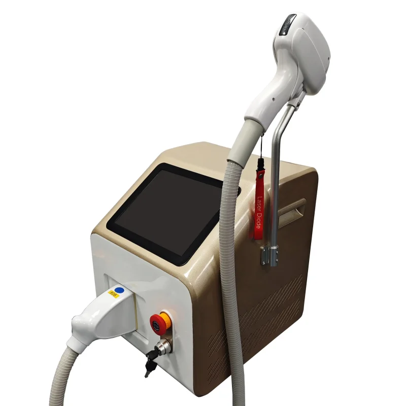 

Portable SHR Stack Laser Diode Hair Removal Machine Ice Cooling Painless Epilation Trio Wavelength 755 810 1064 Beauty Device
