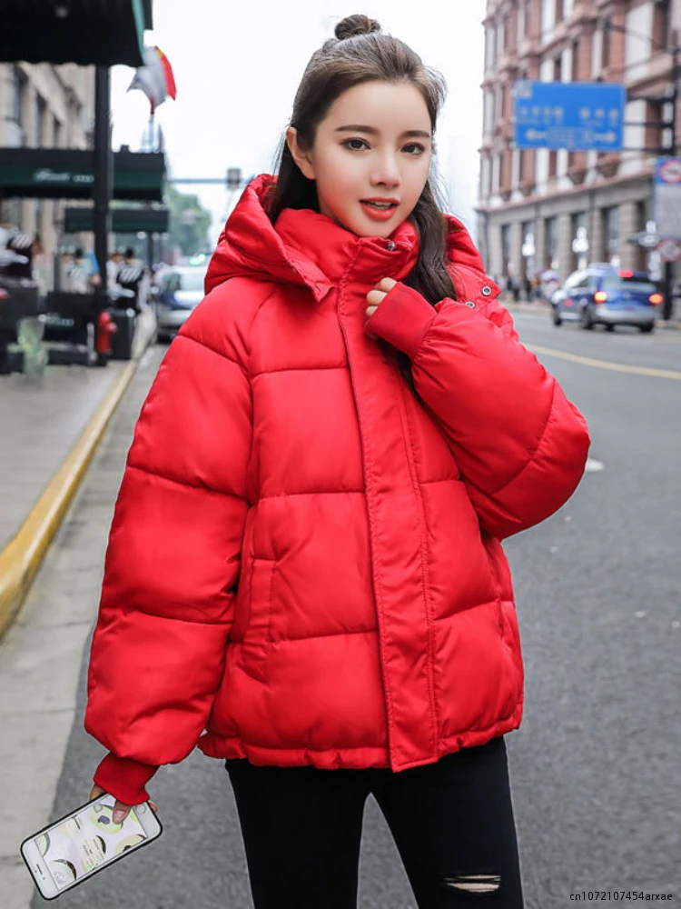 Winter Clothes Women Parkas Demi-season Jacket for Women Fashion Solid Thick Short Coats  Coats for Women  Winter Coat Women