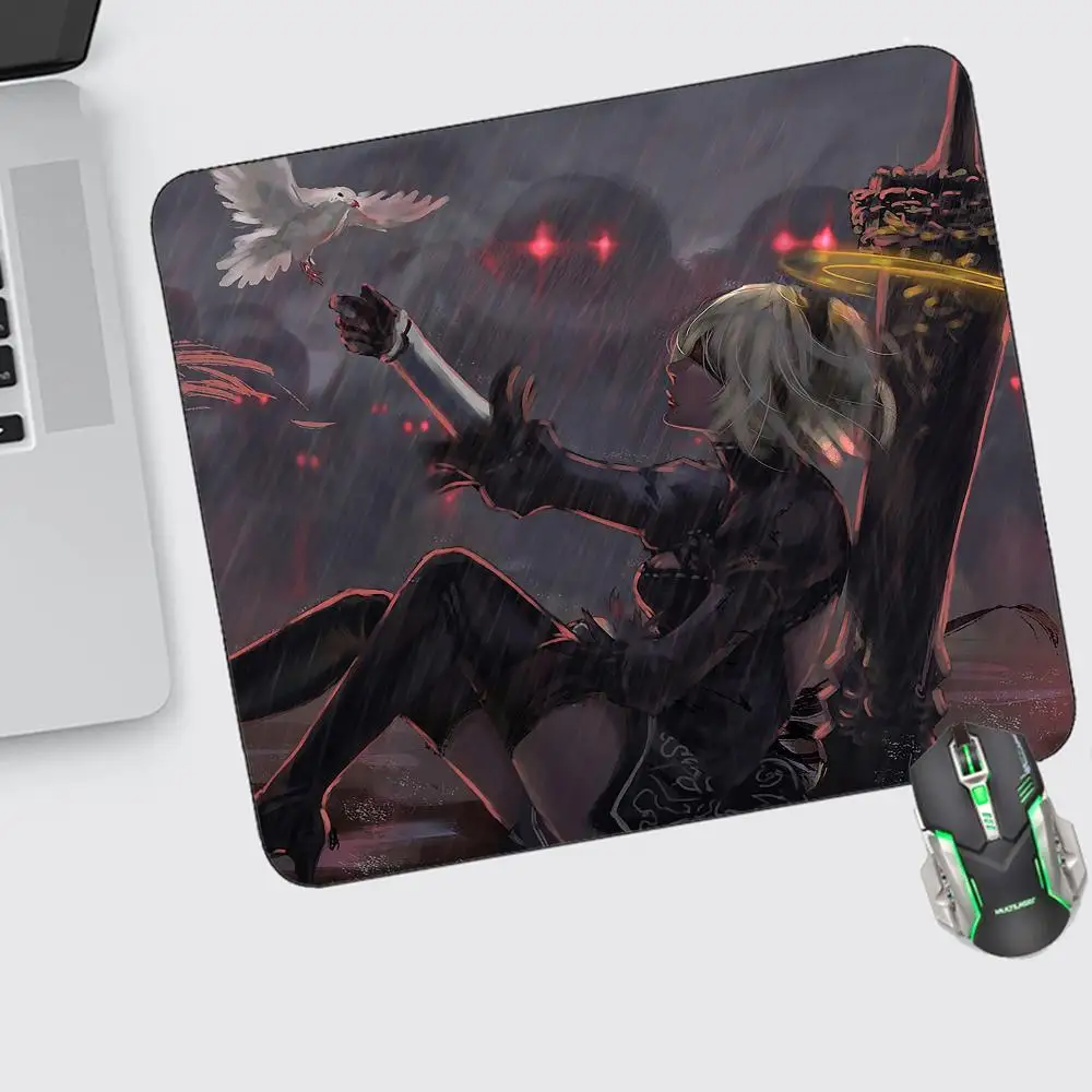 

Nier Automata Mouse Pad Small Gaming Accessories Keyboard Computer Offices Desk Mat Pc Gamer Non-slip Rubber Mousepad