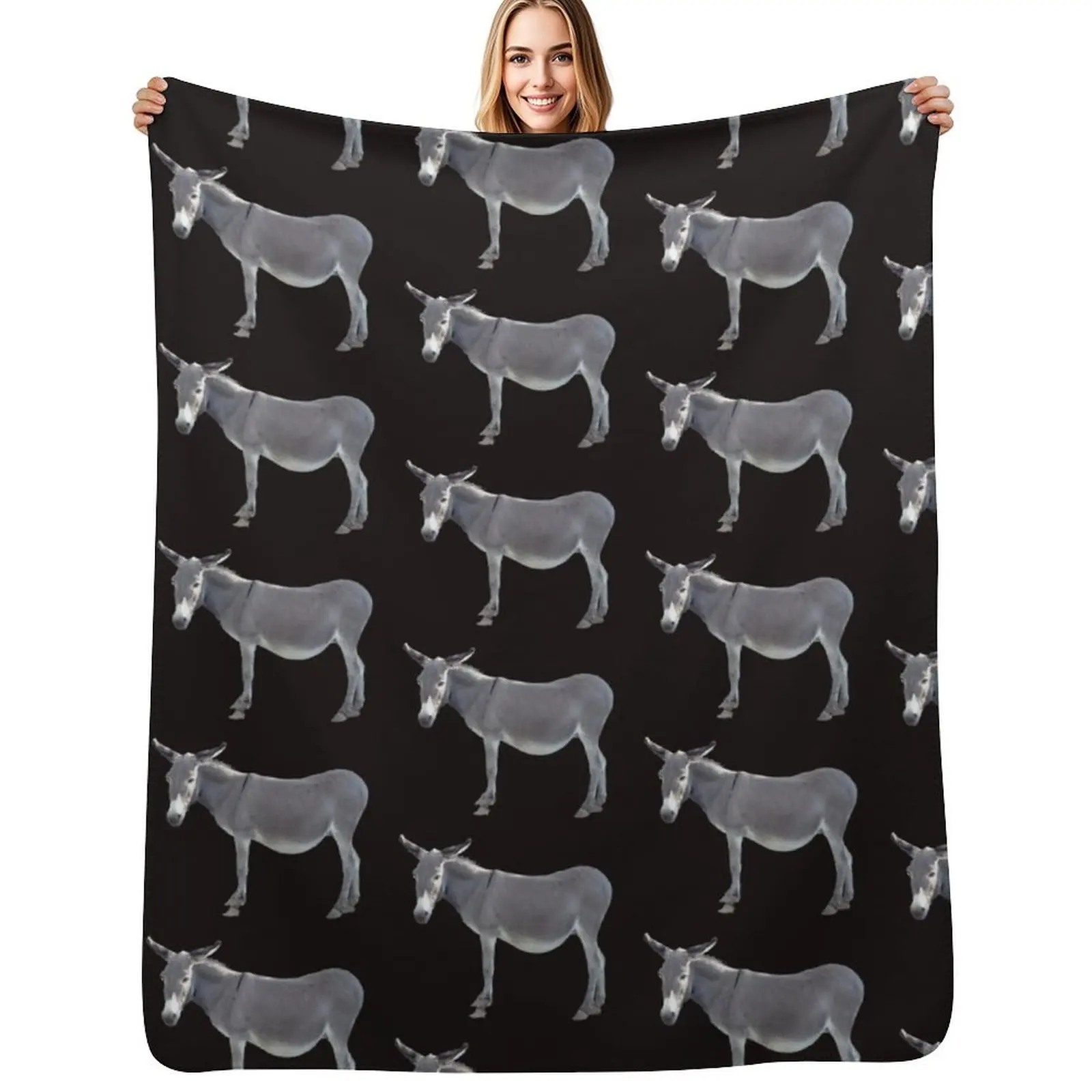 Mr. Mule - Origional Throw Blanket Thin Soft Blanket for Summer Night Sleeping