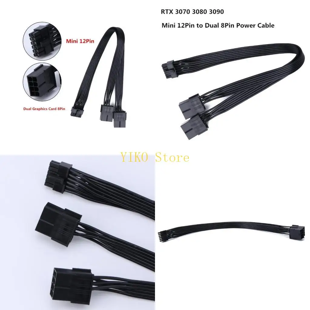 

K32C 2x 8Pin to mini 12Pin Graphics Card Power Adapter Cable for ATX8PIN/6+ 2PIN/6PI