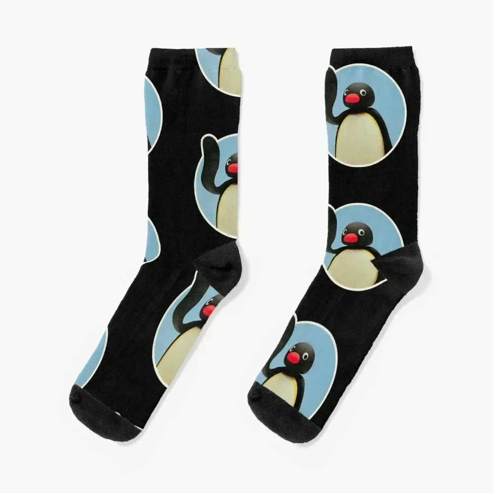 

Pingu Socks hiphop Rugby Novelties christmass gift Socks Female Men's