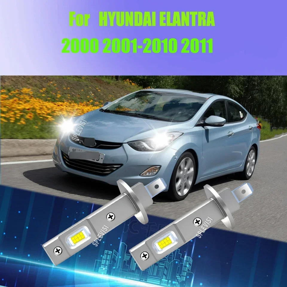 LED H1 80W Headlight Hi Beam significantly enhancing safety for night driving For HYUNDAI ELANTRA 2000 2001 2002 2003 2004-2011