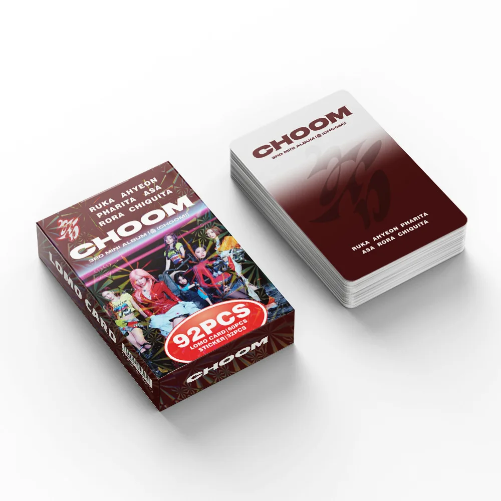 

92 K-pop girl group new album CHOOM collectible cards, celebrity stickers, LOMO cards, fan collection support cards, gifts