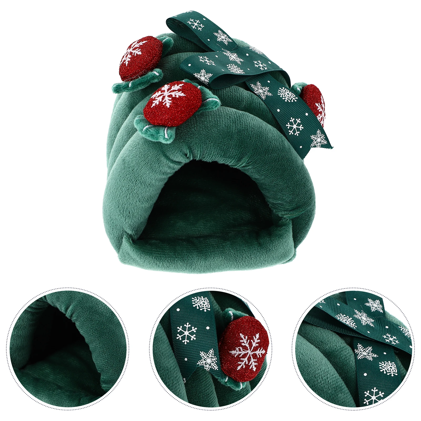 

Pet Warm House Small Animal Nest Hamster Bed Cozy Sleeping Hideout Insulated Winter Bed Soft Cushion Easy Clean Cute Design Home