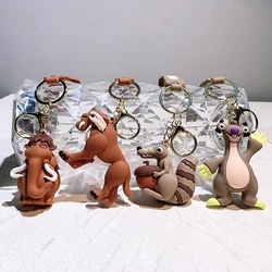 Ice age Keychains Manny Diego Sid Disney Keyrings Mammoth RAZ Anime Figure Keychain Sabre Birthday Gifts Christmas Jewelry