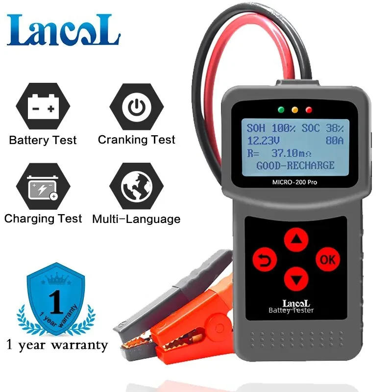 Lancol Micro 200Pro 12v Battery Capacity Tester Car Battery Tester For Garage Workshop Auto Tools Mechanical