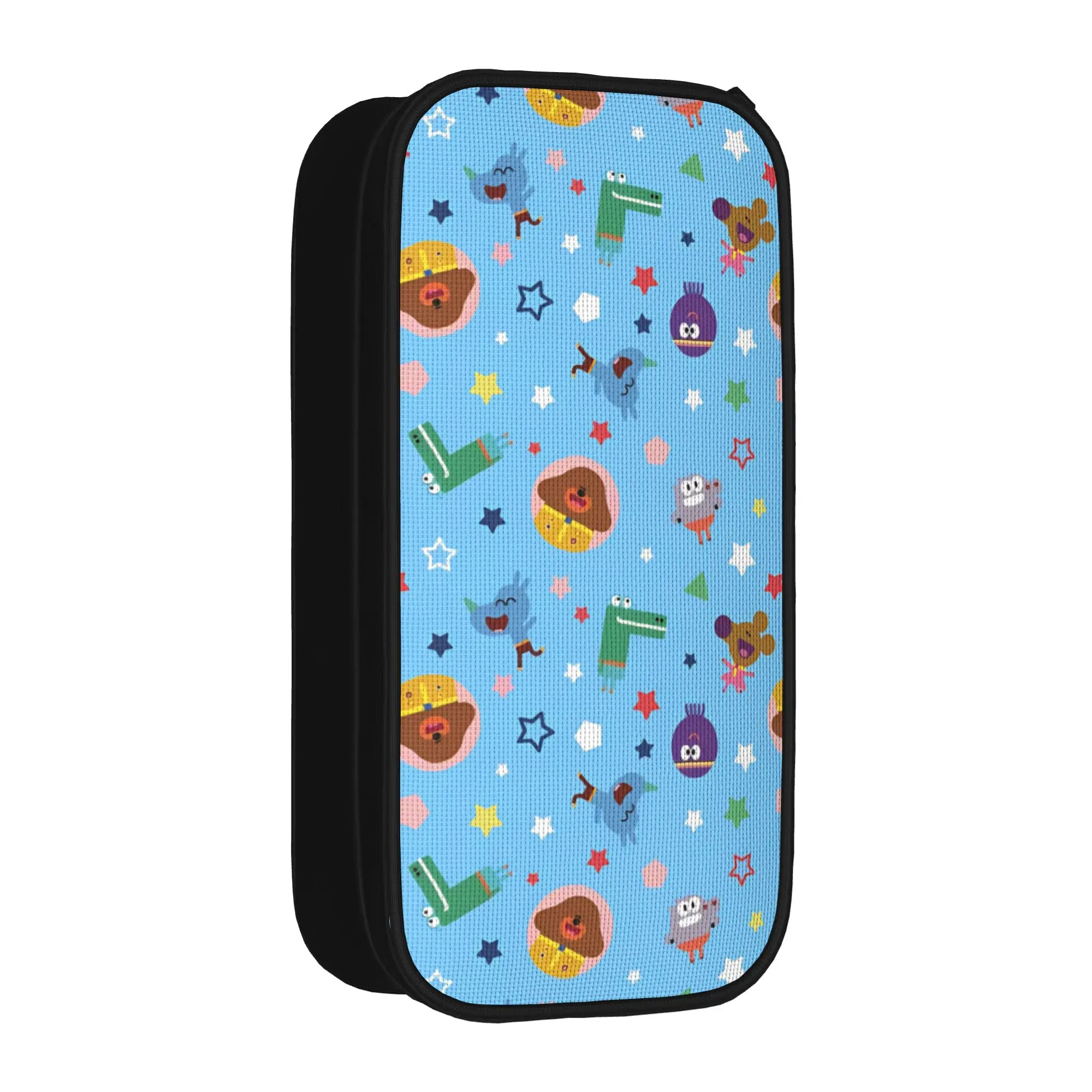 Cartoon Squirrel Club Cute Pencil Case Fashion English Education Pen Holder Bags Large Storage School Gift Pencil Box Stationery