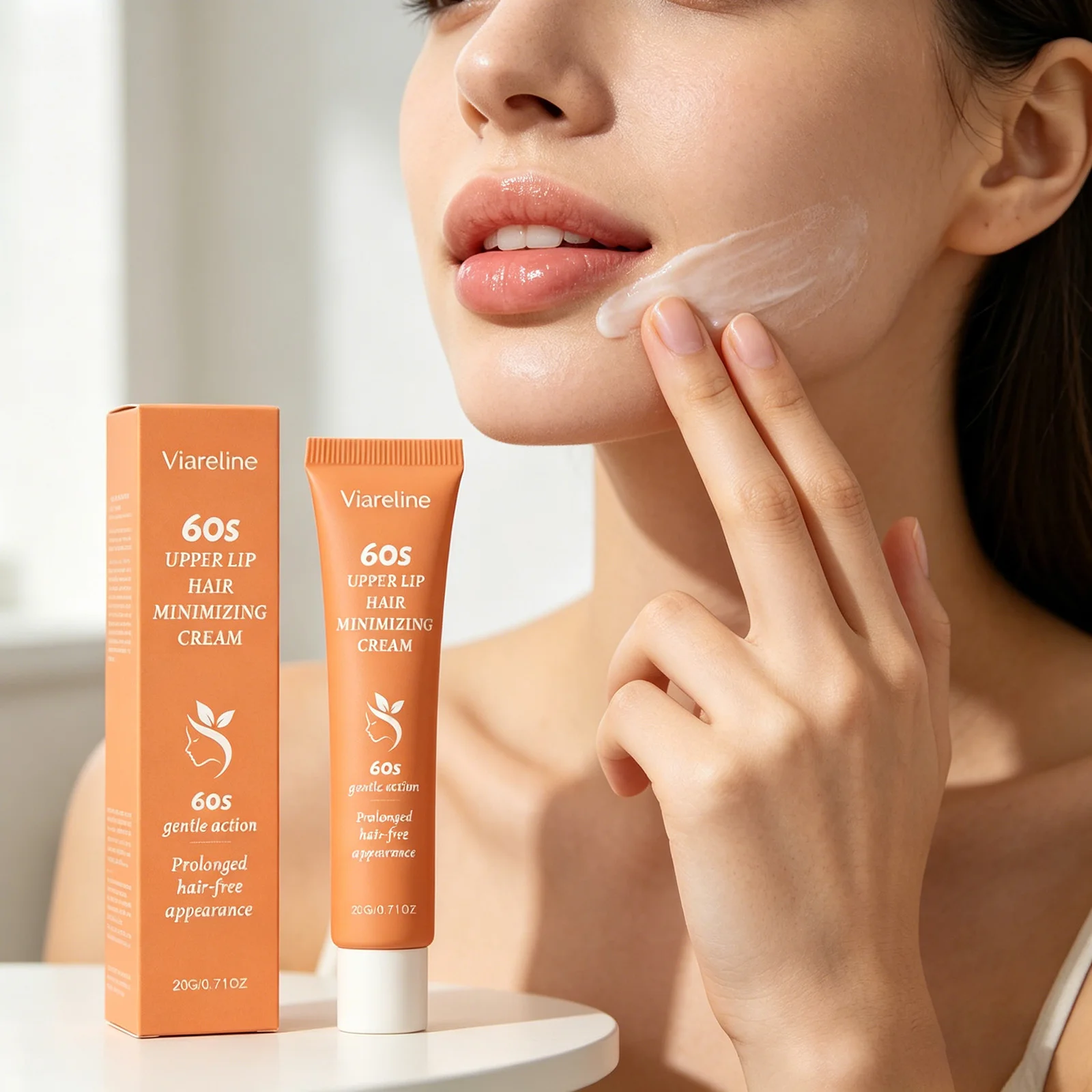 Facial Fast Hair Removal Cream Painless Remove Face Lip Sideburn Hair Smooth Skin Non-irritating Inhibit Growth Face Depilatory