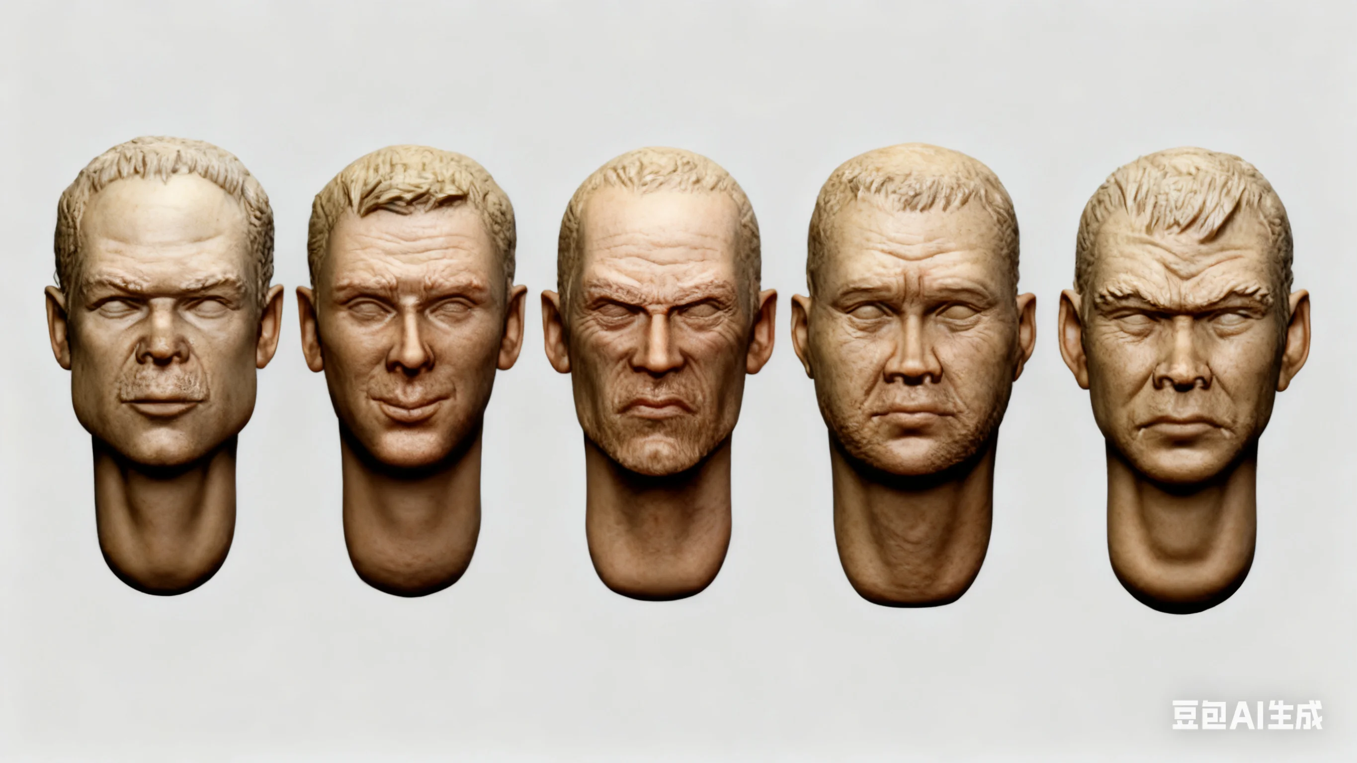 

1/35 Resin Model Assembly Kit with 5 Replacement Parts for Human Heads (unpainted)