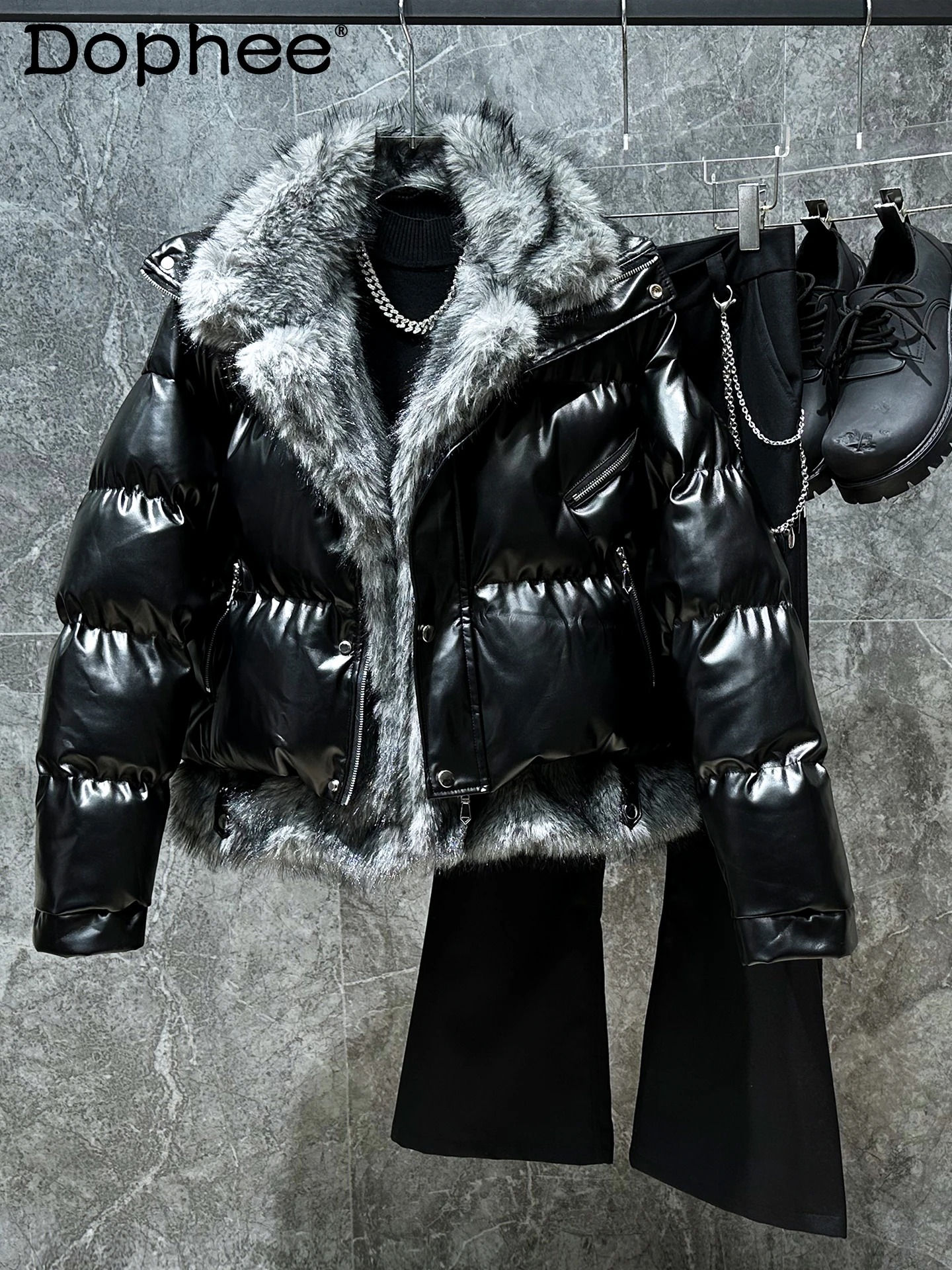 

Winter New Fashion Trend Fluffy Cotton Jacket Thickened Warm Stylish Loose Casual Youth Popular Coat for Men