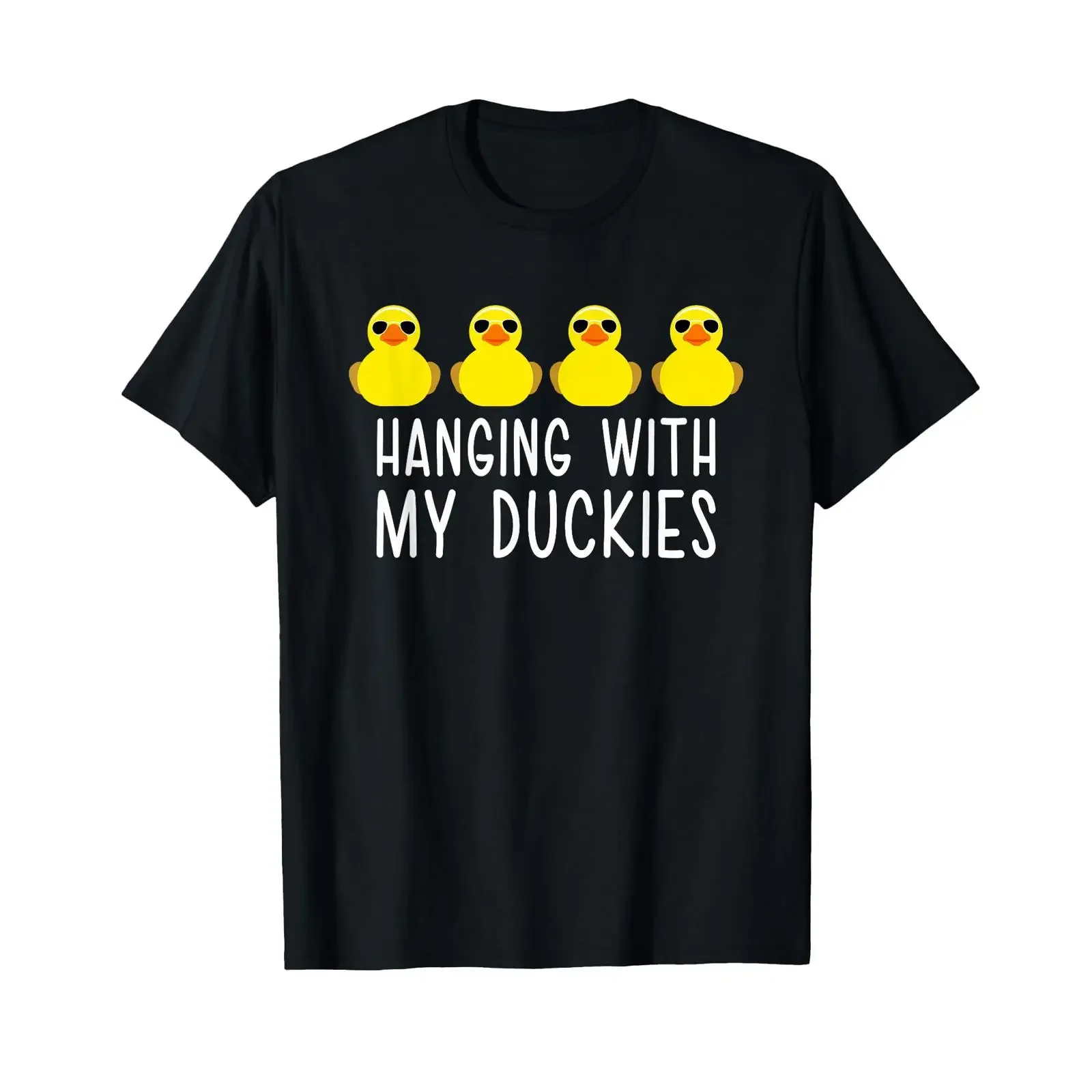 Rubber Duck Hanging With My Ducks Ducky amp Duckling Quack T Shirt vintage Washed homme Stretched fashion Unisex Casual