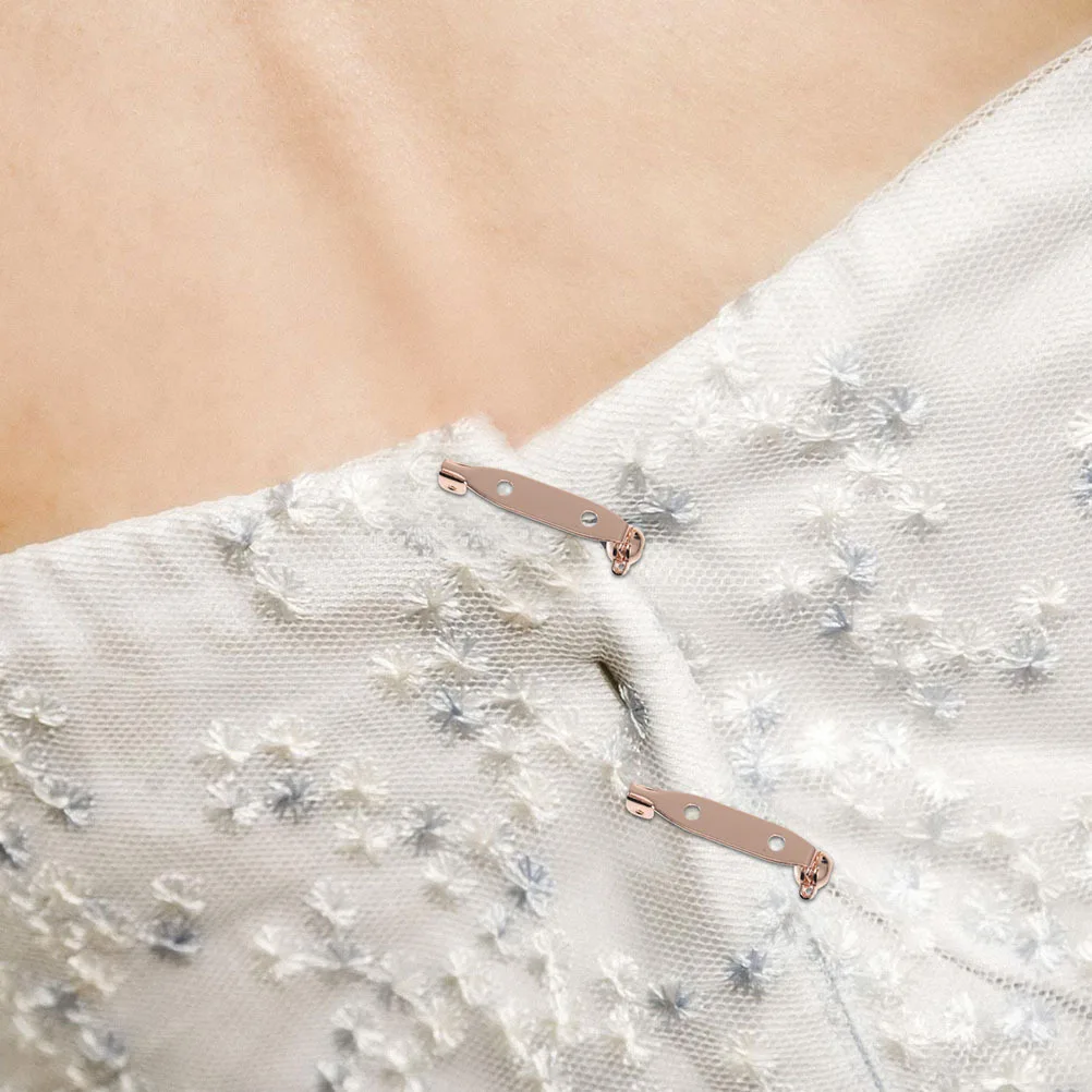 브로치 제작용 안전 잠금핀 10개, DIY 공예용 구리 핀, 의류 고정핀, 브로치 액세서리 장식