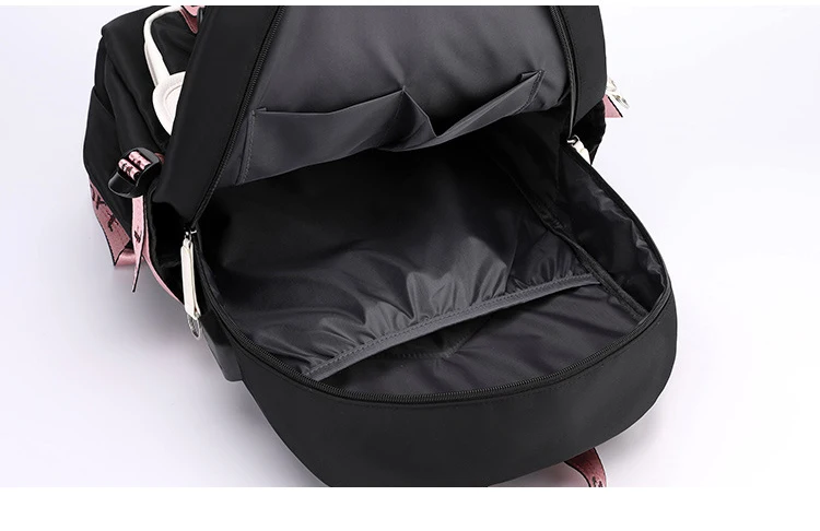 Disney Mickey Minnie Mouse Women Men Rucksack Travel Bag Mochila Backpacks Teenager USB Charging Laptop Students School Bag