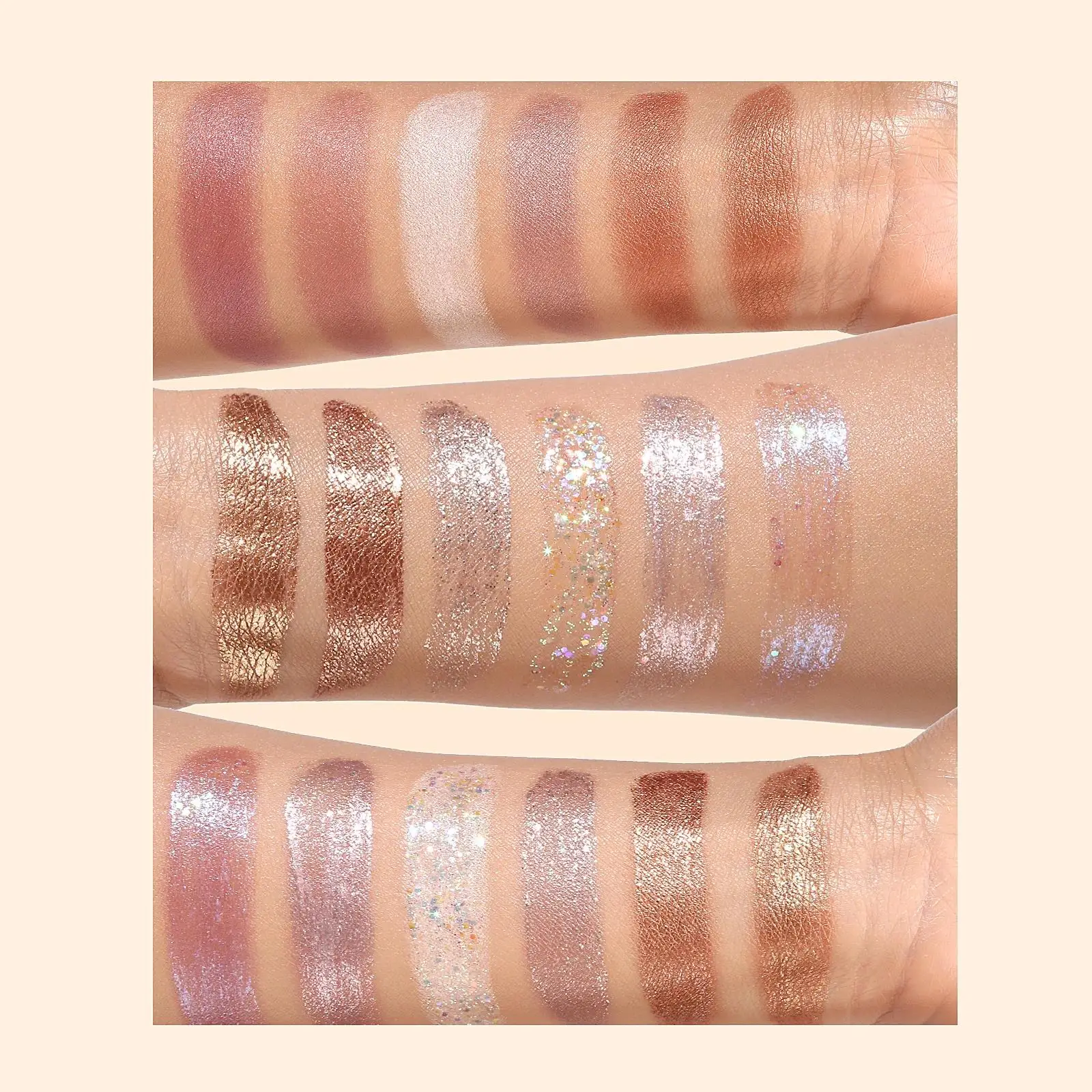 Waterproof Gradient Eyeshadow Stick Glitter Pearl Highlighter Blush 3in1 Brightening Contouring Makeup Double Head Long Lasting