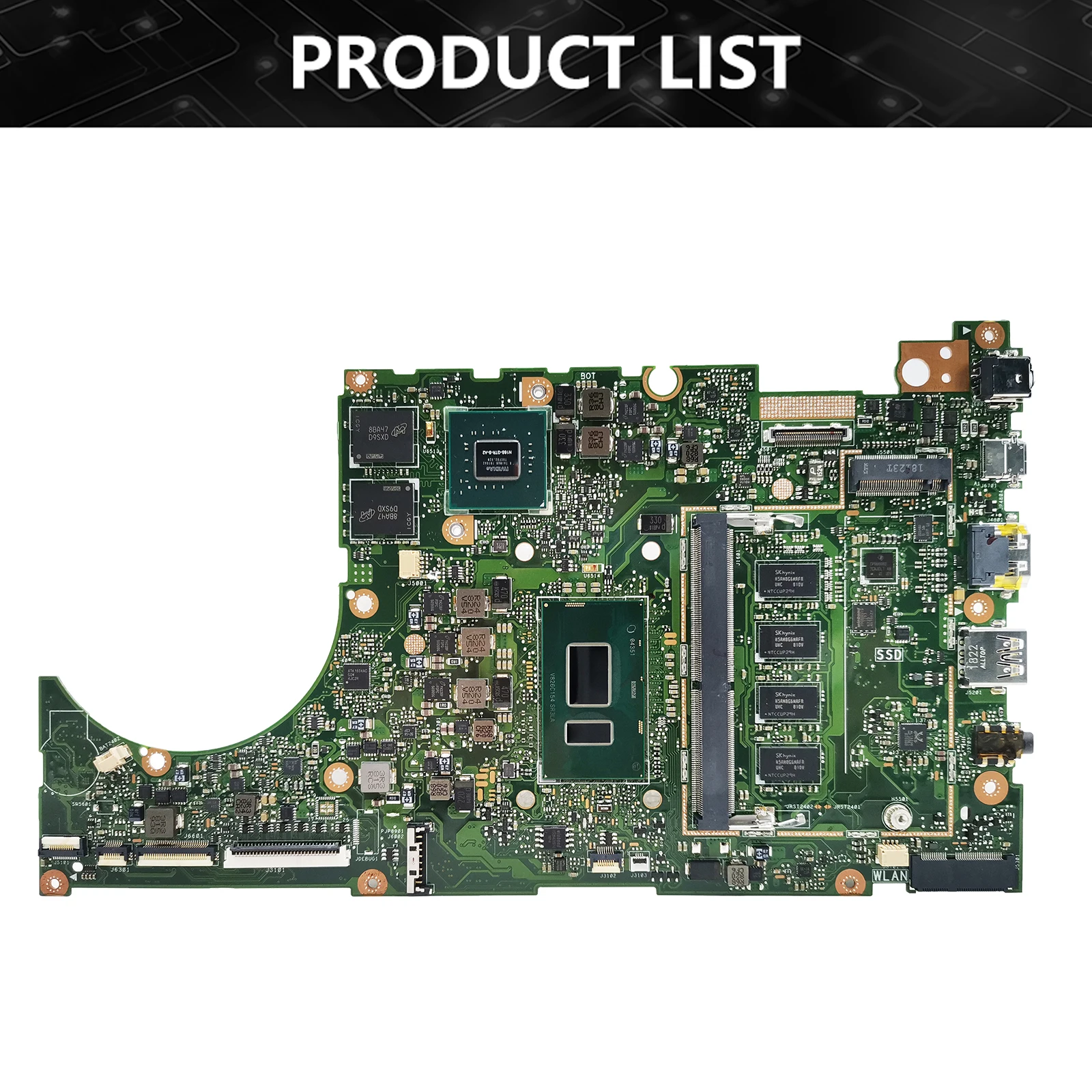 P5440UF Laptop Motherboard For ASUS ExpertBook P5440UA P5340UF P5340UA P5240UF P5240UA P5440U i3 i5 i7 8th 4G-8G-RAM V2G